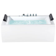 Vasca da bagno bianca con argento sanitario singolo acrilico 172 x 83 cm autoportante moderno