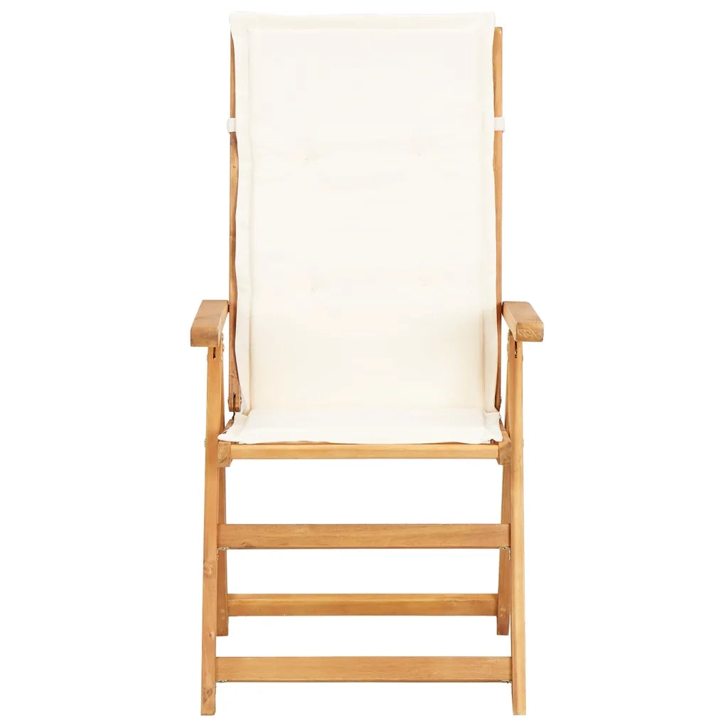 Sedie Reclinabili da Giardino 2 pz Legno Massello d'Acacia cod mxl 7547