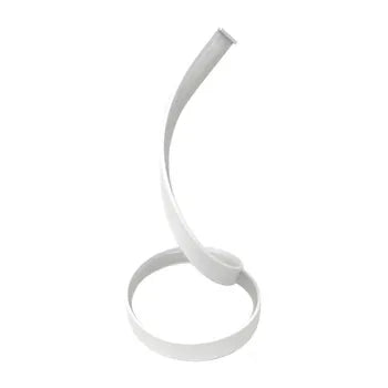 Lampada moderna curva luce tavolo scrivania ufficio LED 12W lume comodino 230V BIANCO LUCE FREDDA 6500K