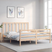 Giroletto senza Materasso-Struttura Letto 160x200 cm in Legno Massello di Pino 487690
