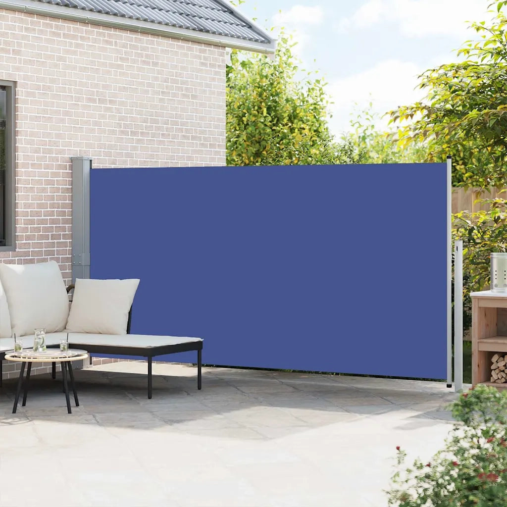 Tenda da Sole Laterale Retrattile 160 x 500 cm Blu 45462