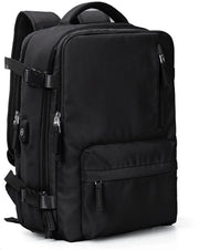 Borsa da viaggio per donna, spalle ampie, cintura in poliestere, impermeabile, porta USB, nero, 43 x 30 x 20 cm