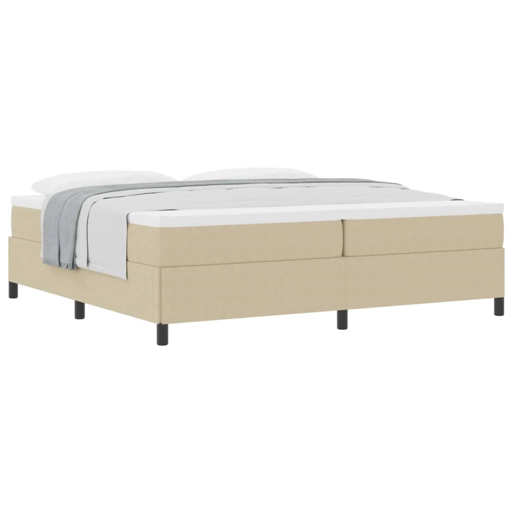 Letto a molle Grigio Verde 200 x 200 cm Tessuto in Cords 42006991
