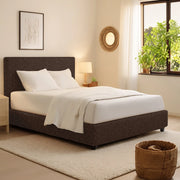 Bracknell, Letto Singolo Sfoderabile Made in Italy, Marrone
