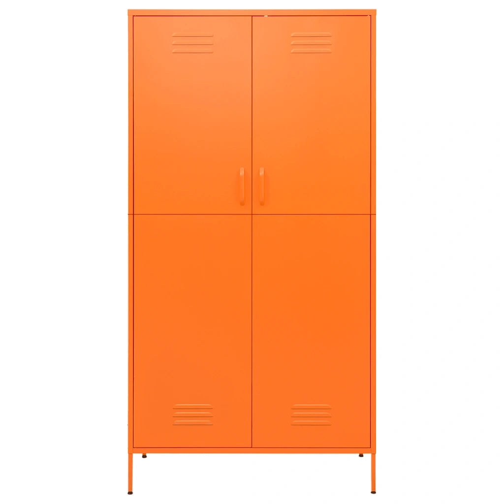 Armadio Arancione 90x50x180 cm in Acciaio cod mxl 67709