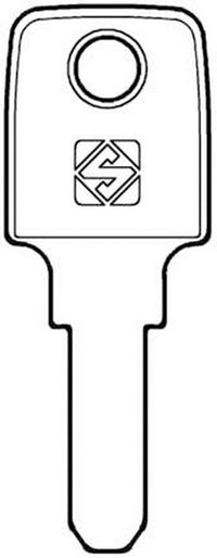 chiave punzonata silca mer39 cod:ferx.74190