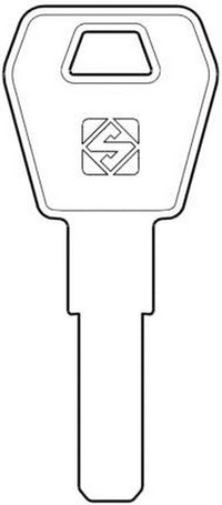 chiave punzonata silca zd25 cod:ferx.74193