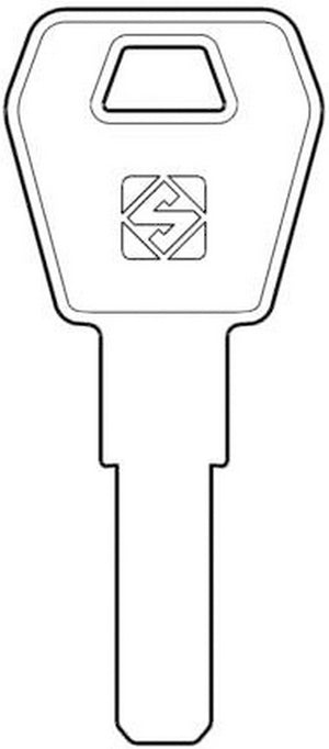 chiave punzonata silca zd25 cod:ferx.74193
