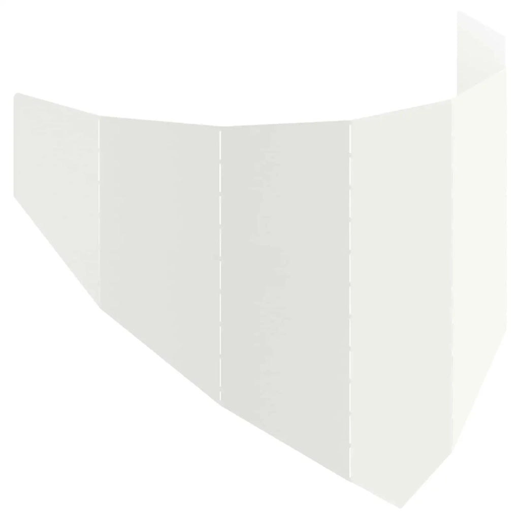 Bordura per Prato 100 x 45 cm Acciaio Bianco 8008891