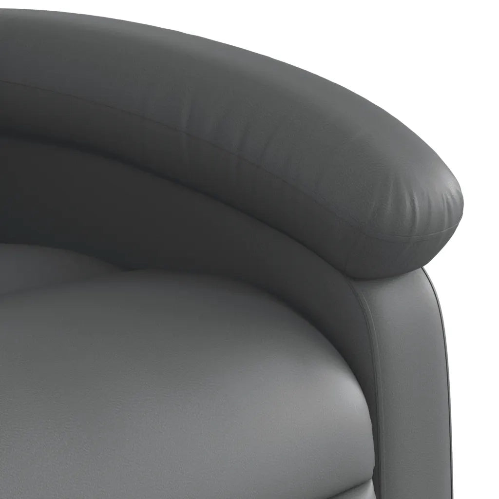 Poltrona reclinabile in Similpelle Grigia 3205446
