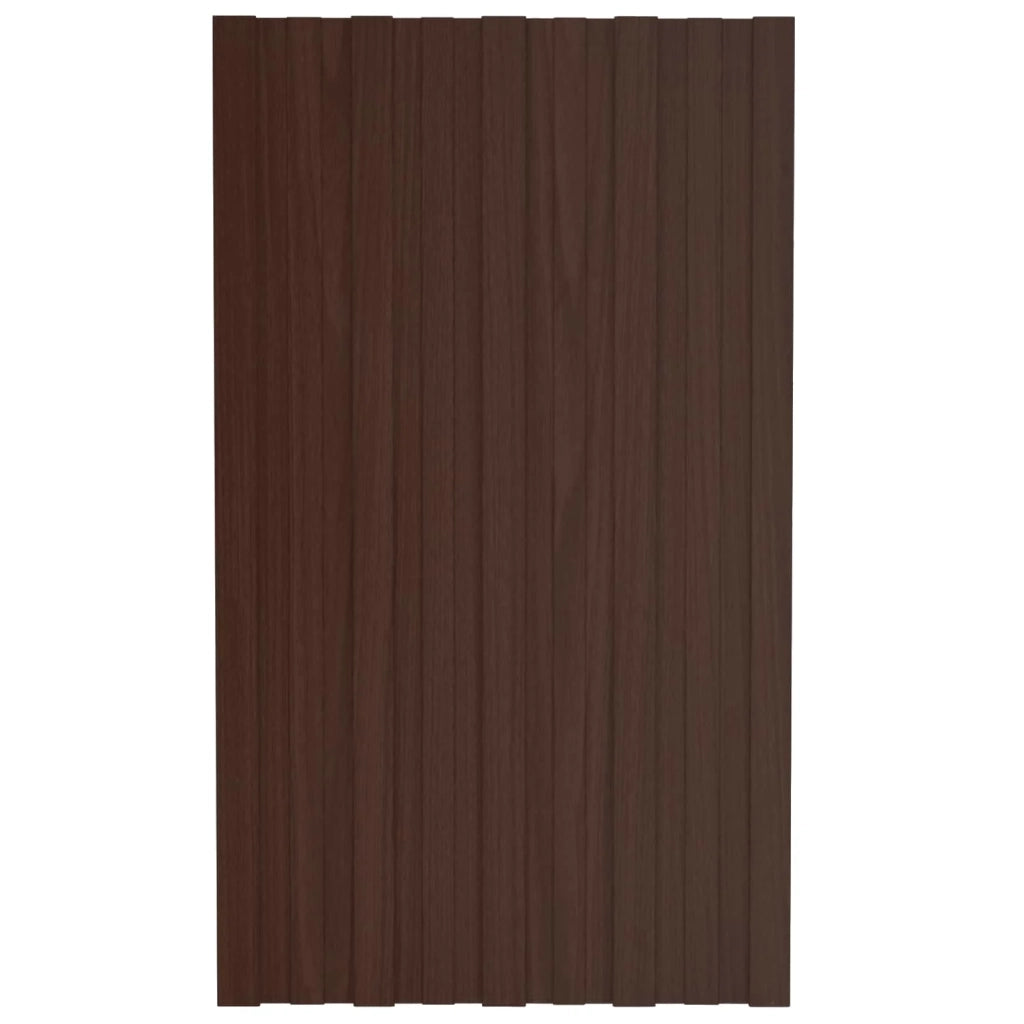 Pannello per tetto 36 pcs Marrone 80 x 45 cm Acciaio zincato 42047116