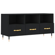 Mobile TV multimediale mensola TV credenza TV sala da pranzo soggiorno camera da letto 102 x 36 x 50 cm legno ingegnerizzato nero 02_0025606