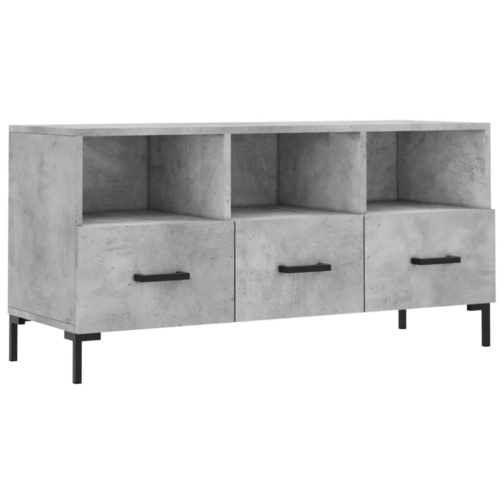 Mobile Porta TV Grigio Cemento 102x36x50 cm Legno Multistrato 829040