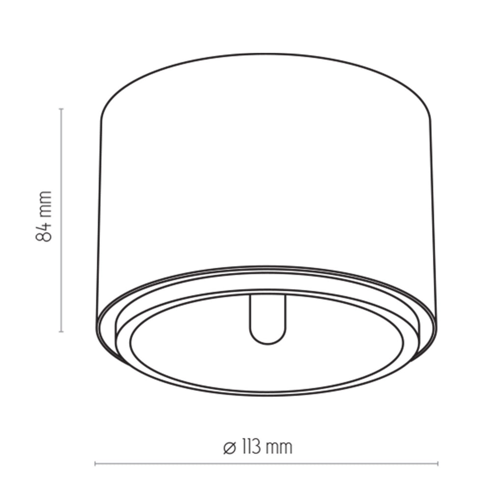 Plafoniera TK-Lighting Moris AR111 12W ottone 11cm
