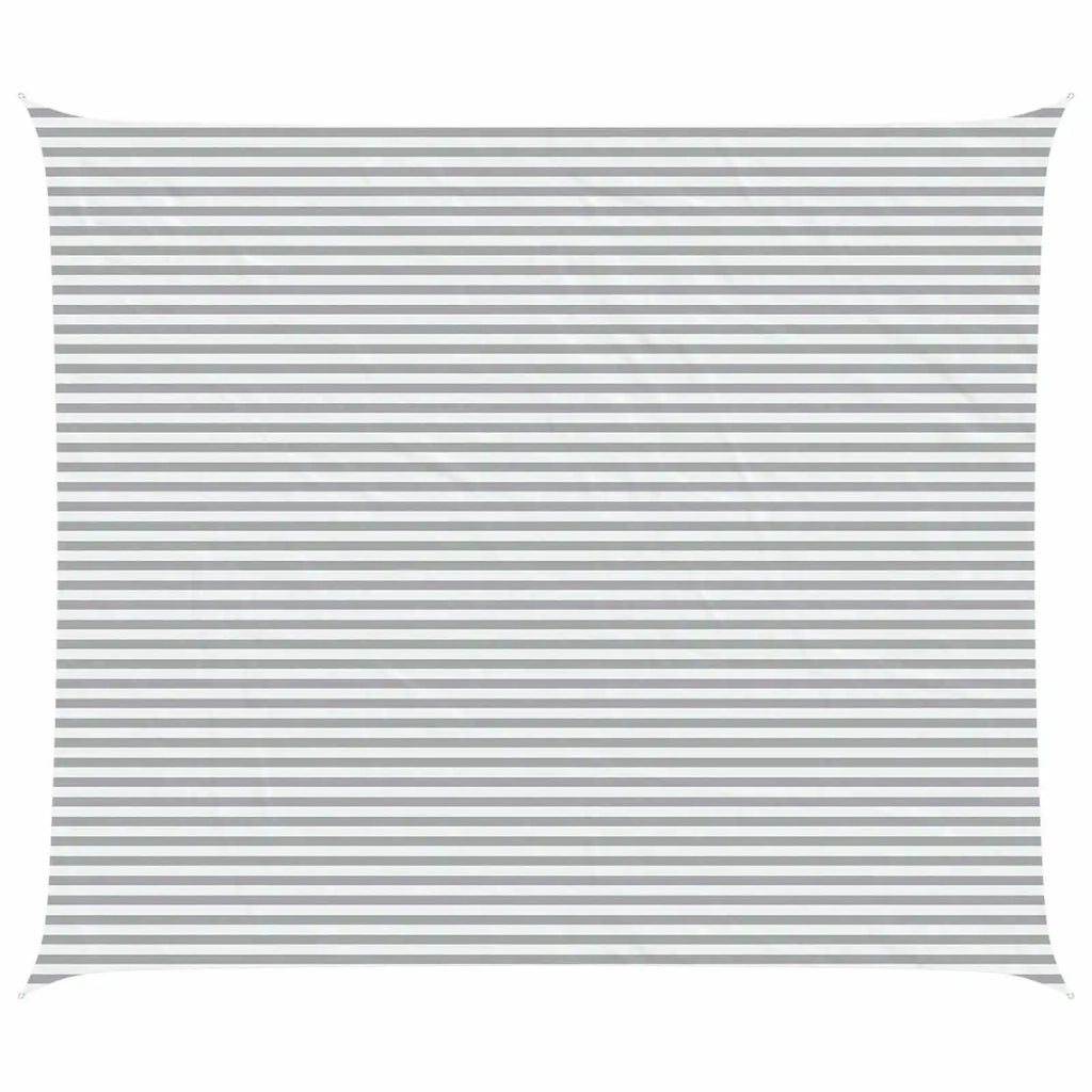 Vela Parasole | Telo Ombra | Vela da ombra solare Grigio chiaro e bianco 7 x 6 m
