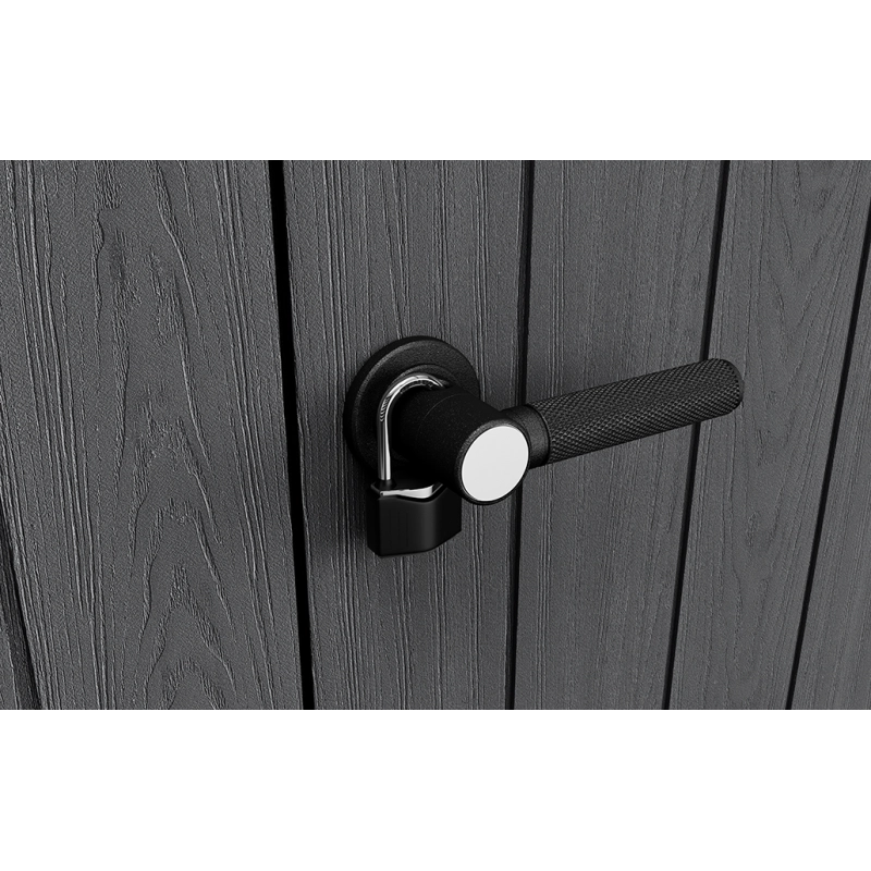 Armadio Porta Attrezzi da Esterno Cortina Alto EVOTECH+ 1400L 140x73,6x170,4 - Grigio effetto legno - Keter
