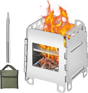 Mini-campingoven portatile per barbecue e pic nic con tasca di stoccaggio - Bicchieri esterni - Dimensioni 87 x 107 x 78 cm