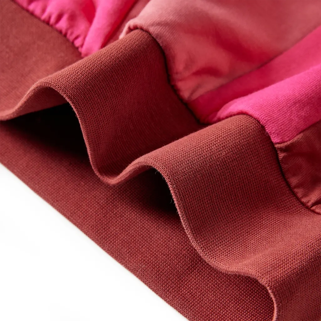 Felpa da Bambino Color Block Rosa e HennÃ© 116