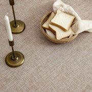 Tavolo Coperto Stile Lino - Tavolo Rettangolare - Decorazione Cucina e Salotto - Orlo a Punti Ricamati - 150 x 305 cm