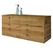 Madia credenza in legno rovere nodato spazzolato  l.180x50x75 (890) - Mobili 2G