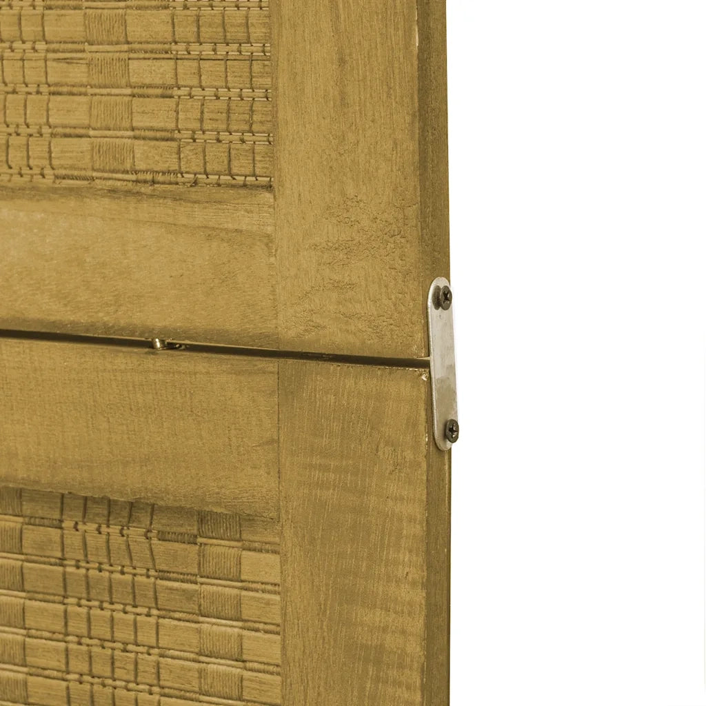 Divisorio Ambienti | Divider per stanze | Paravento 5 Pannelli Marrone Legno Massello Paulownia