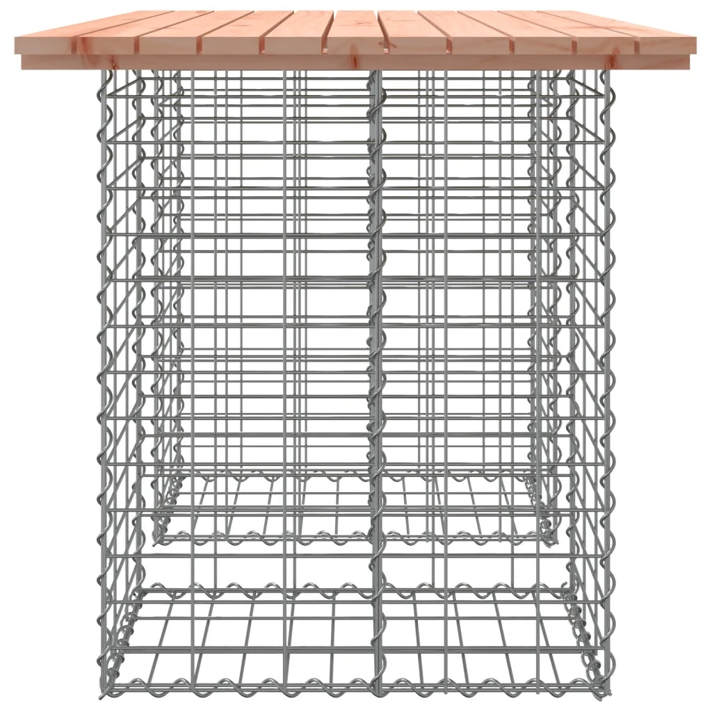 Tavolo da giardino in gabbione design 100x70x72 cm in legno massello Douglas 834363