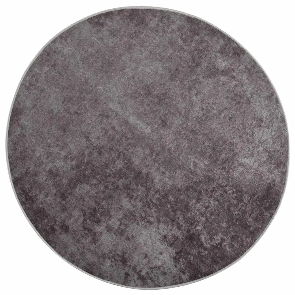 Tappeto Lavabile φ120 cm Grigio 337963