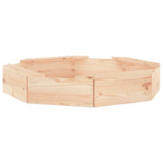 Sabbiera per bambini area giochi da giardino esterna con sedute ottagonali legno massello di pino marrone 02_0041544