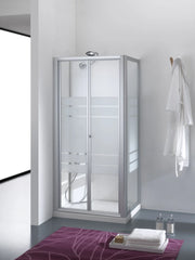 Box doccia boreas 100 porta soff ietto bianco+acrilico