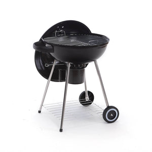 Barbecue a Carbone Carbonella con Termometro Carrello e Raccoglitore Olio Taddei Round 61