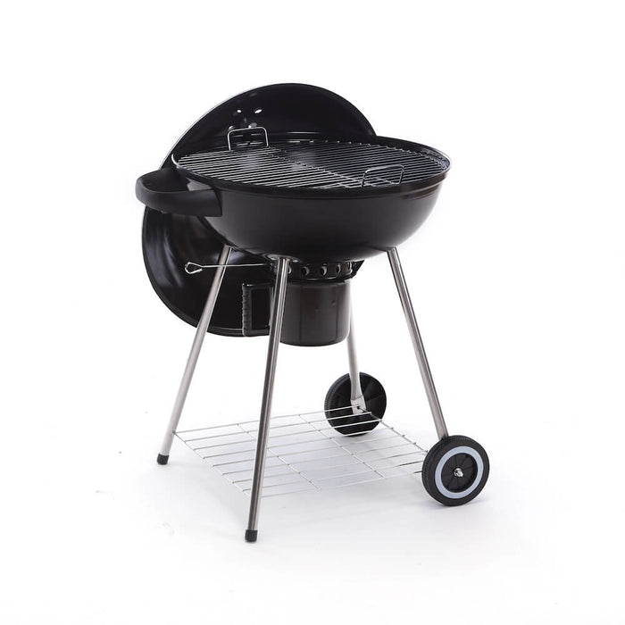 Barbecue a Carbone Carbonella con Termometro Carrello e Raccoglitore Olio Taddei Round 61