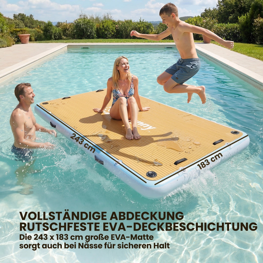 Piattaforma galleggiante gonfiabile ¨C zephmum ¨C 240x180 cm per 4-6 persone