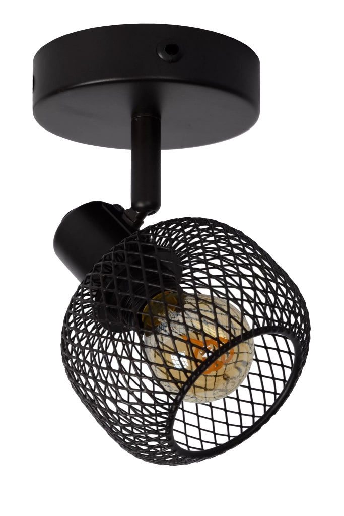Plafoniera Lucide Maren nera metallo 1xE14 40W 14cm