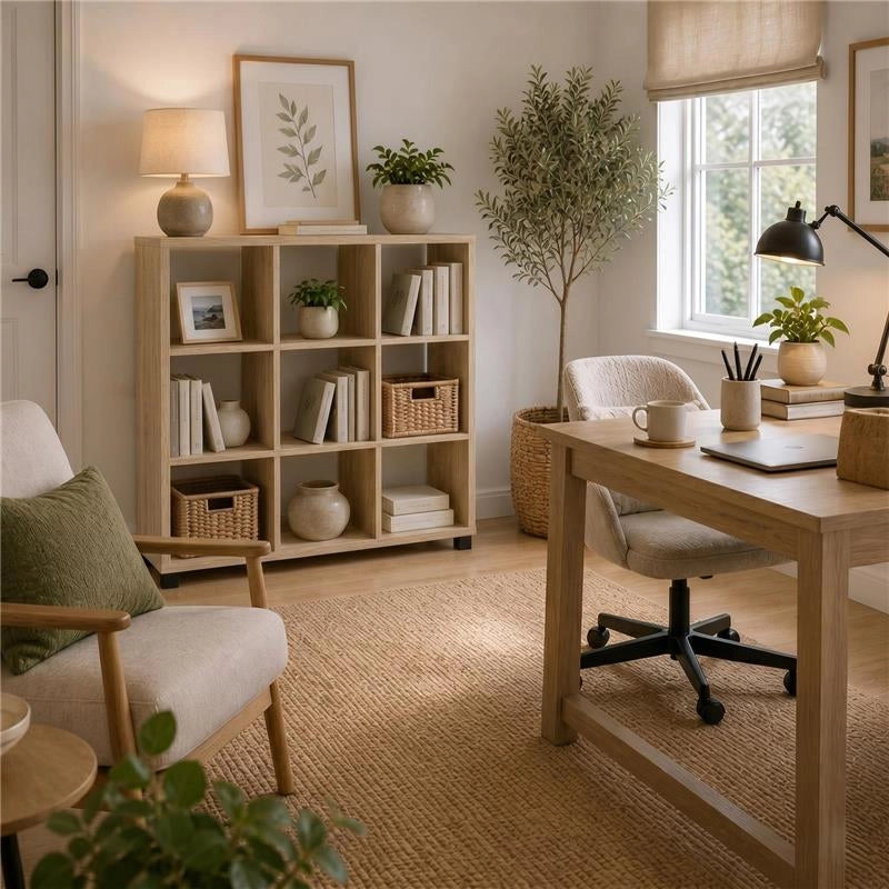 LIBRERIA IN MDF ROVERE CON NOVE RIPIANI MISURE: 90X24X99 CM