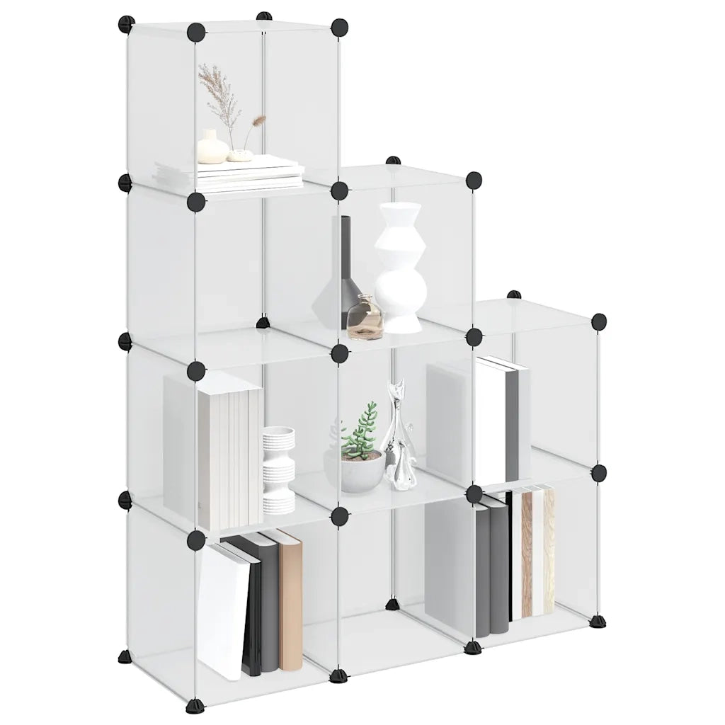 Organizzatore Portaoggetti con 9 Cubi Trasparenti in PP cod mxl 42671