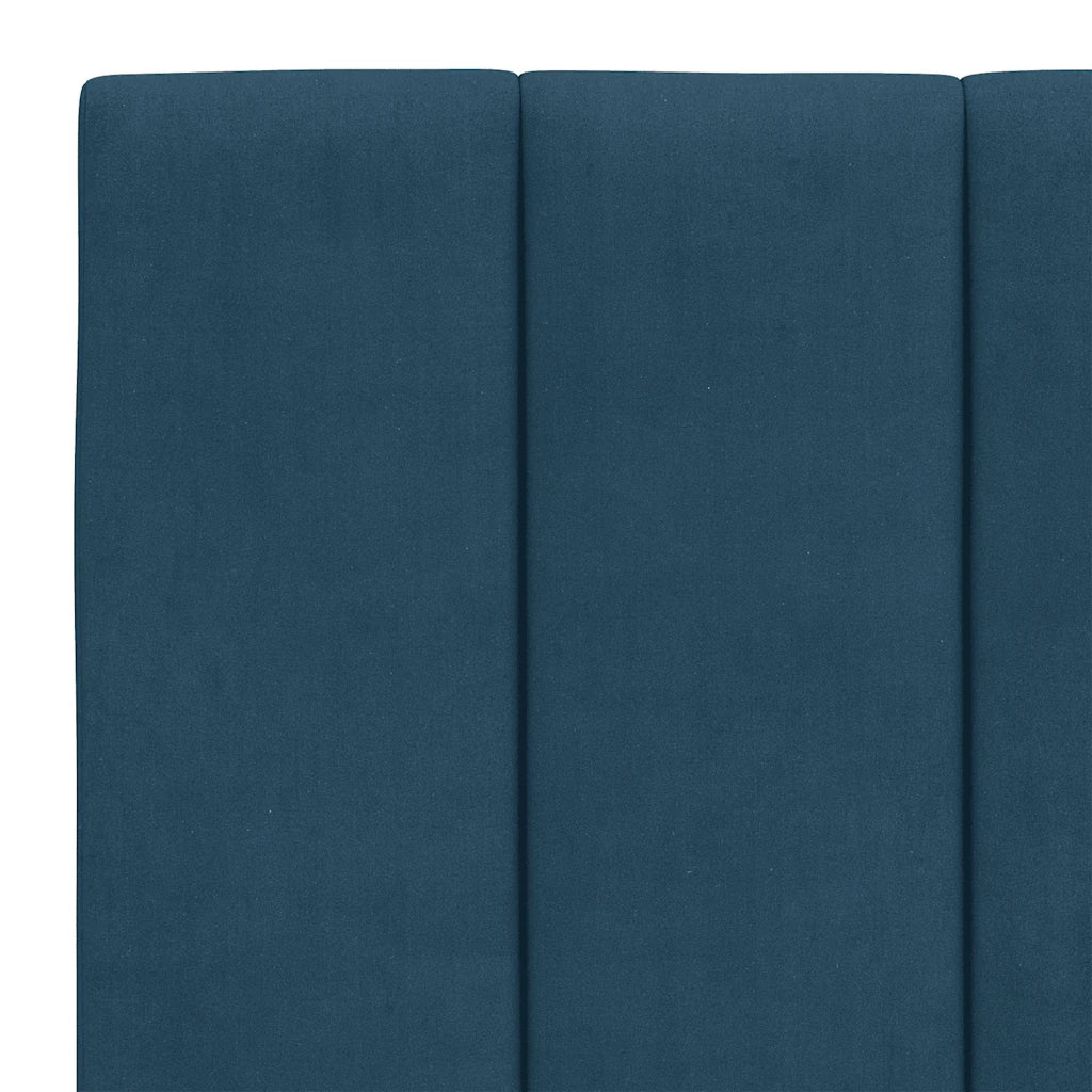 Cuscino Testiera Hanko Blu 140 cm in Velluto 374673