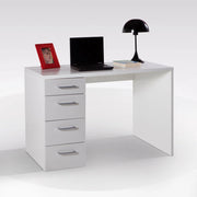 SCRIVANIA 4 CASSETTI  110X60X75 CM BIANCO SR48BI