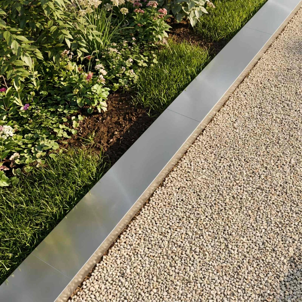 Profilo di copertura per giardino 2 pz 100 x 15 x 5 cm 8013063