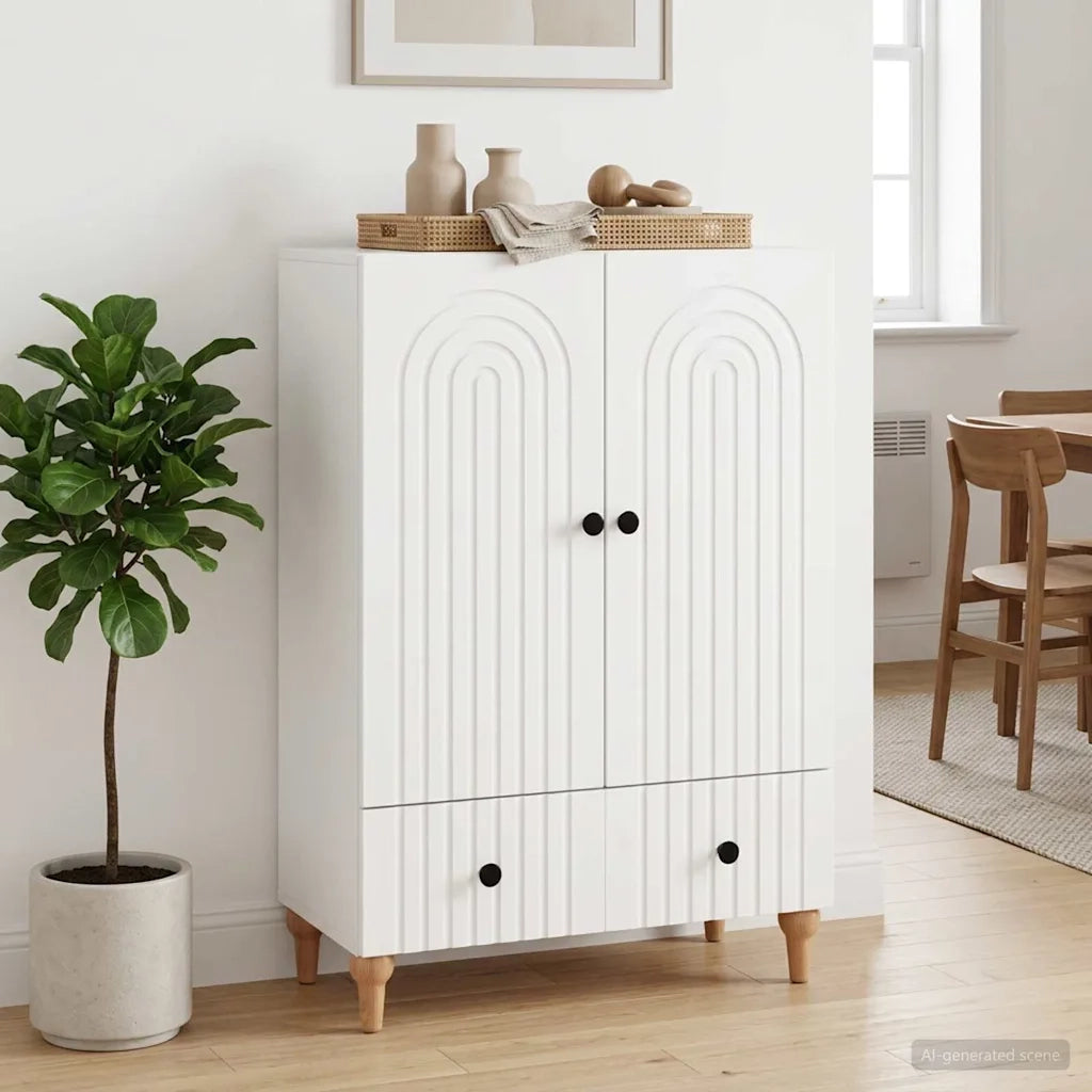 Credenza Bianco 66 x 34,5 x 95 cm Legno ingegnerizzato 894205