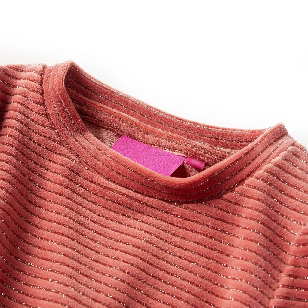 Abito da Bambina a Maniche Lunghe Rosa Medio 104 CFW9855609