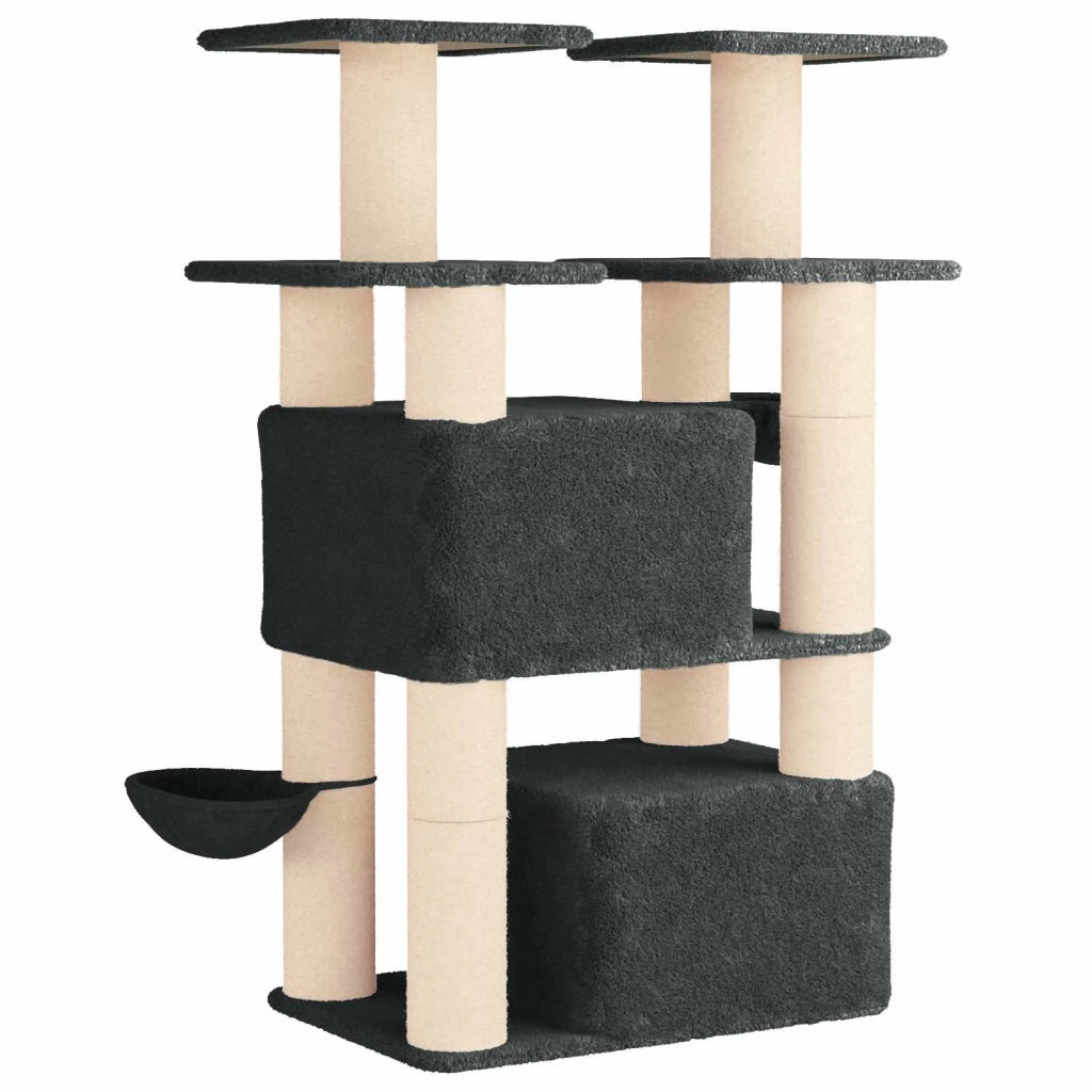 Albero per gatti con pali per graffiare in sisal 2 pz 147 cm 3422902