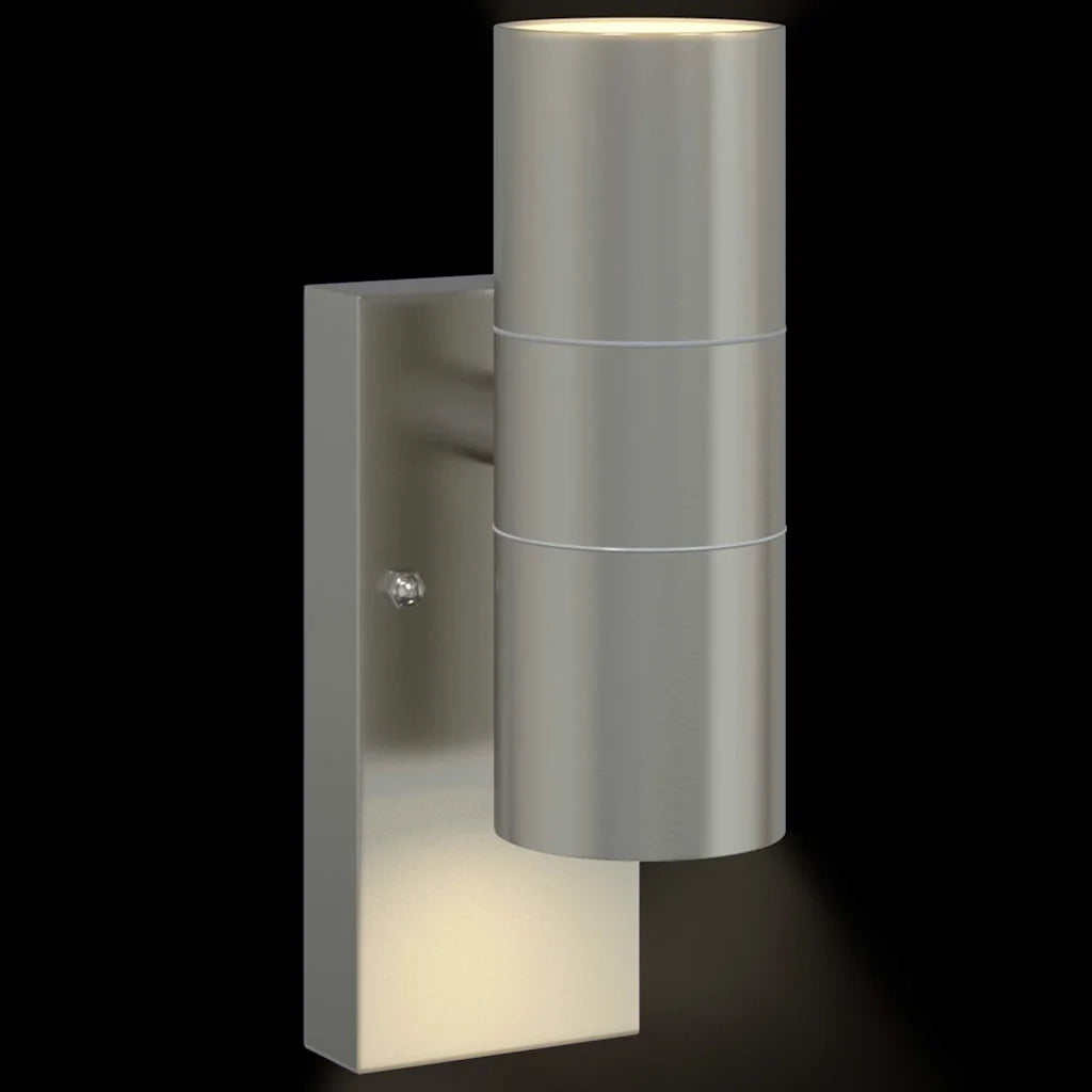 Lampada da Parete Esterna Argento 7 x 10 x 22 cm CFW2451427