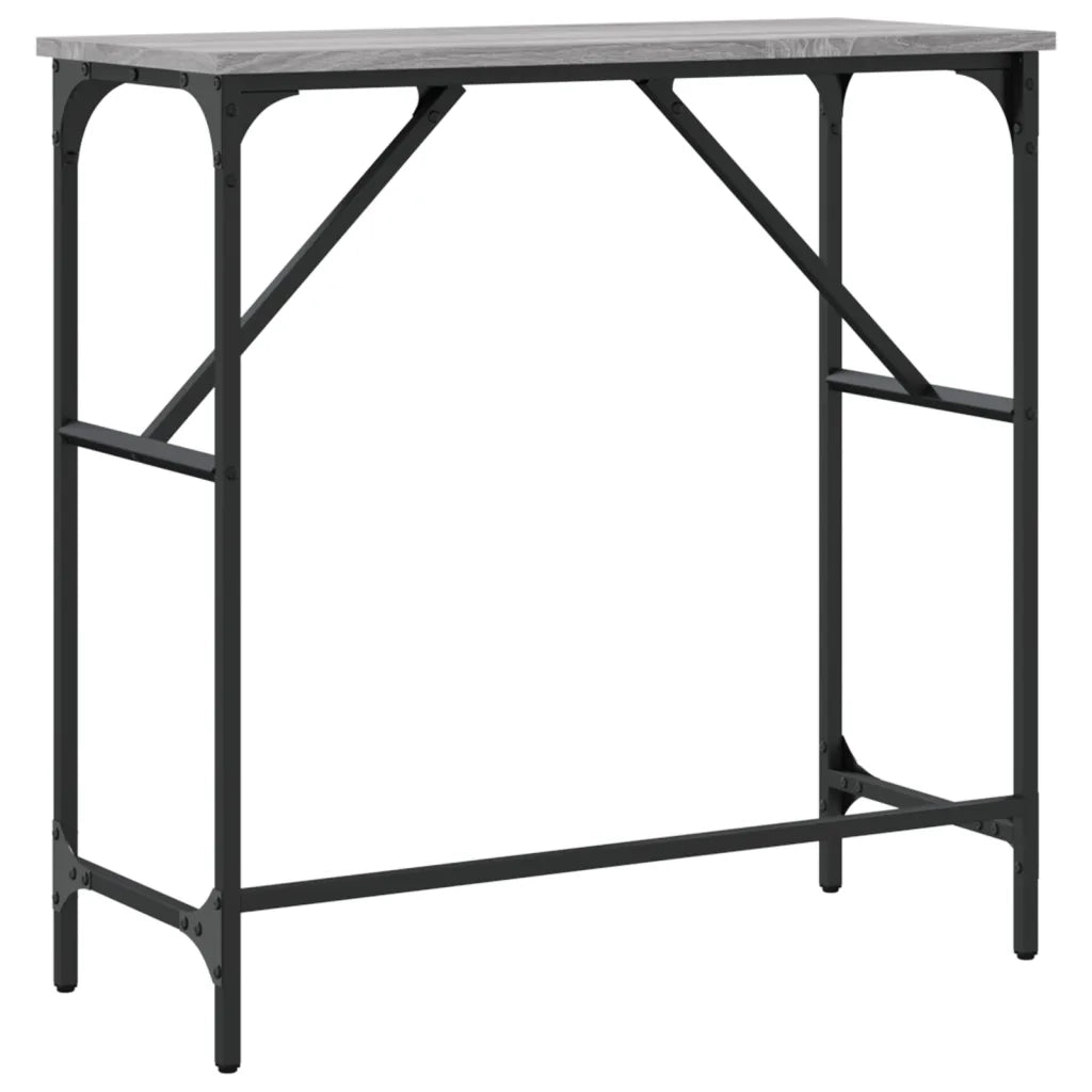 Tavolino Consolle | Tavolo d'Ingresso Grigio Sonoma 75x32x75cm in Legno Multistrato