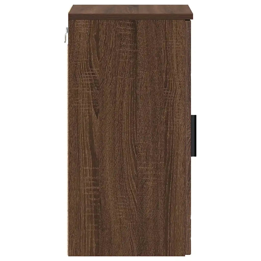 Mobile da Bagno con porta Rovere Marrone 30 x 31,5 x 61 cm
