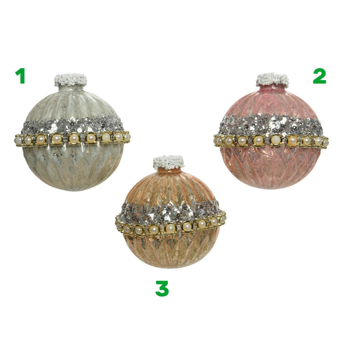 PALLE IN VETRO CON PAILETTES