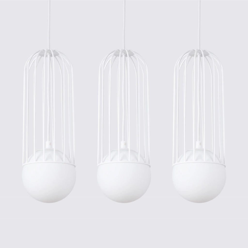 Lampada a sospensione GELIDA bianca 3xG9 Pure Lume