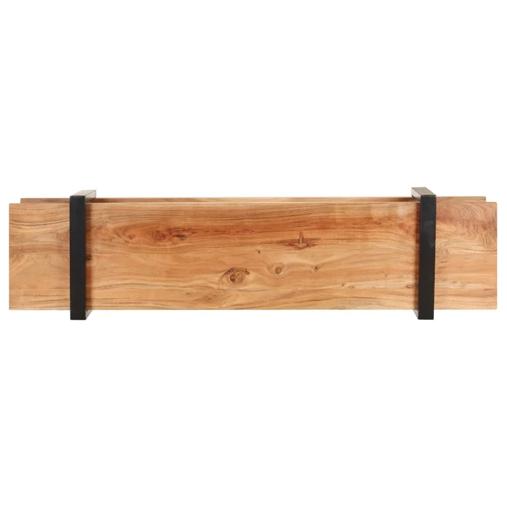 Mobile TV multimediale scaffale TV credenza mobile TV sala da pranzo soggiorno camera da letto 160 x 40 x 40 cm legno massello di acacia marrone 02_0026071