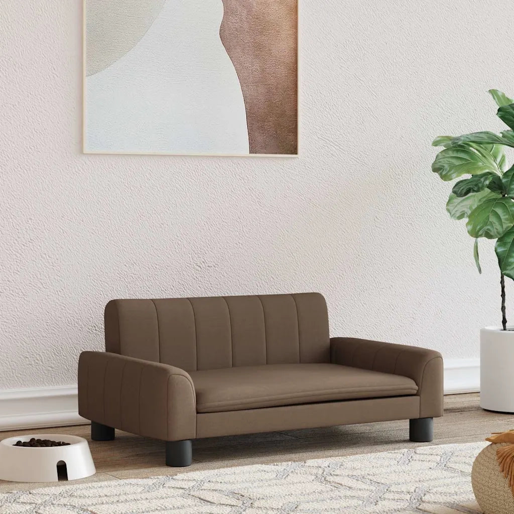 Lettino per Cani Marrone 70x45x30 cm in Tessuto CFW4546346