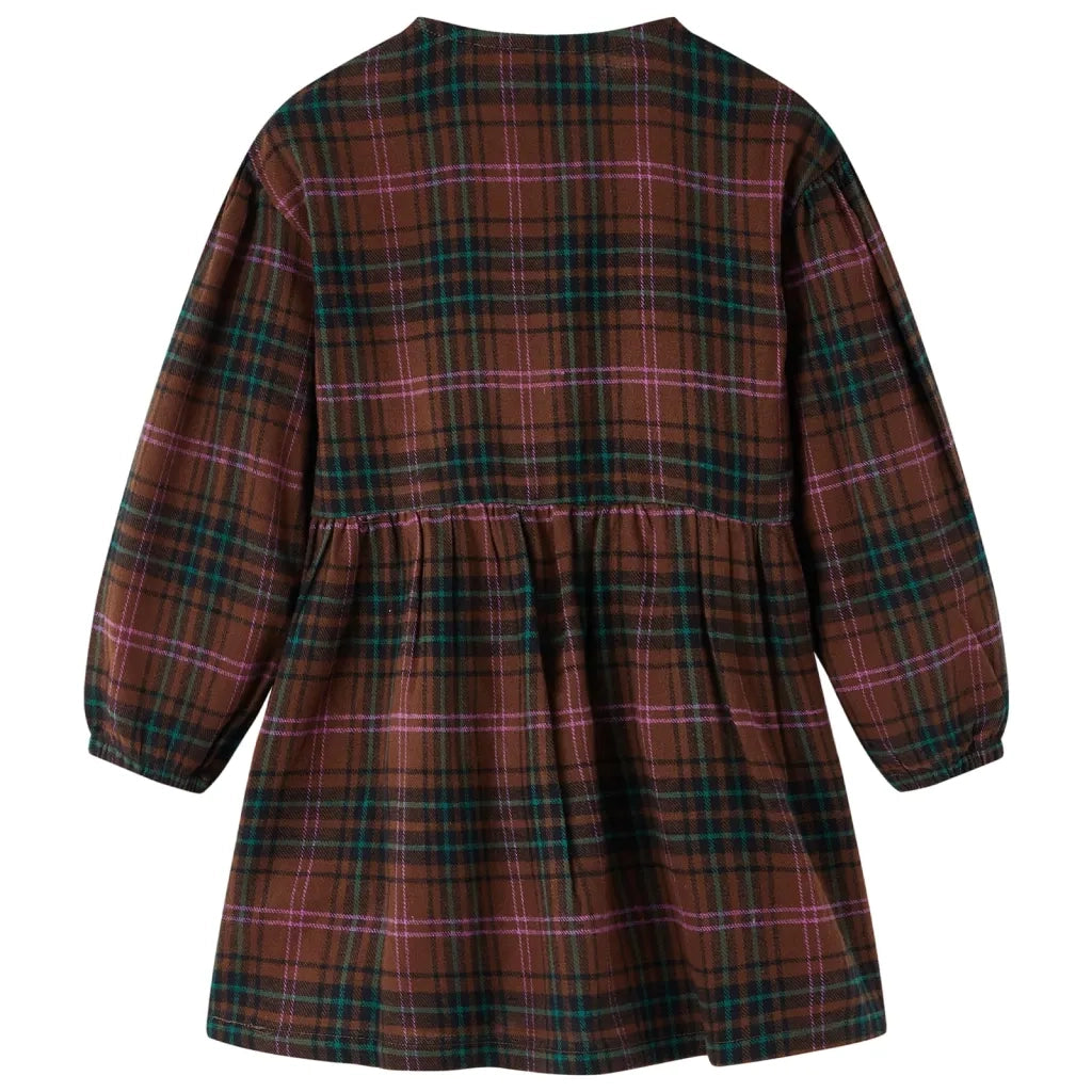 Abito da Bambina a Maniche Lunghe Cognac 128 CFW2943228
