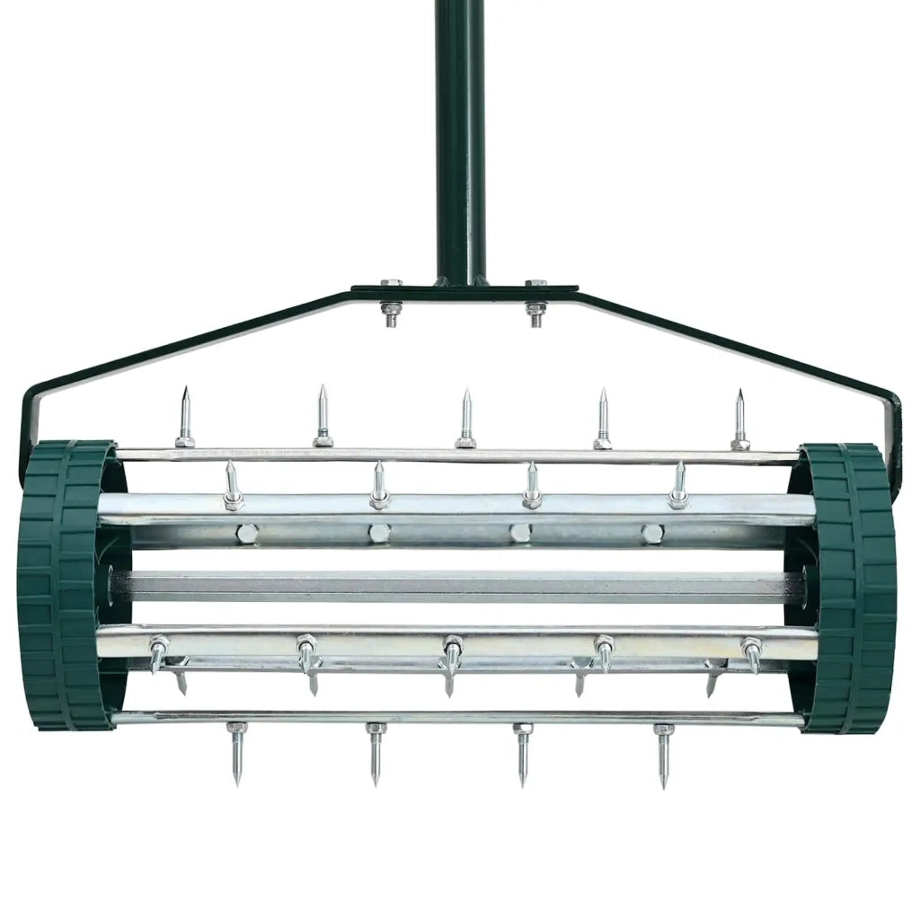 Rullo per Prato da Tirare con Pinze Aeratore Verde Acciaio CFW9323398